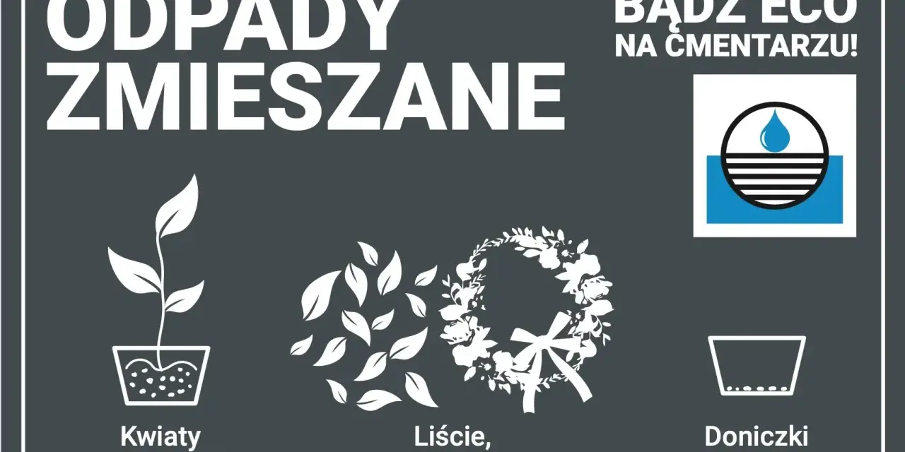 Gdzie wyrzucić kwiaty doniczkowe? Na cmentarzu, zgodnie z zasadami eko, kwiaty w doniczkach z ziemią, liście i wieńce trafiają do odpadów zmieszanych.
